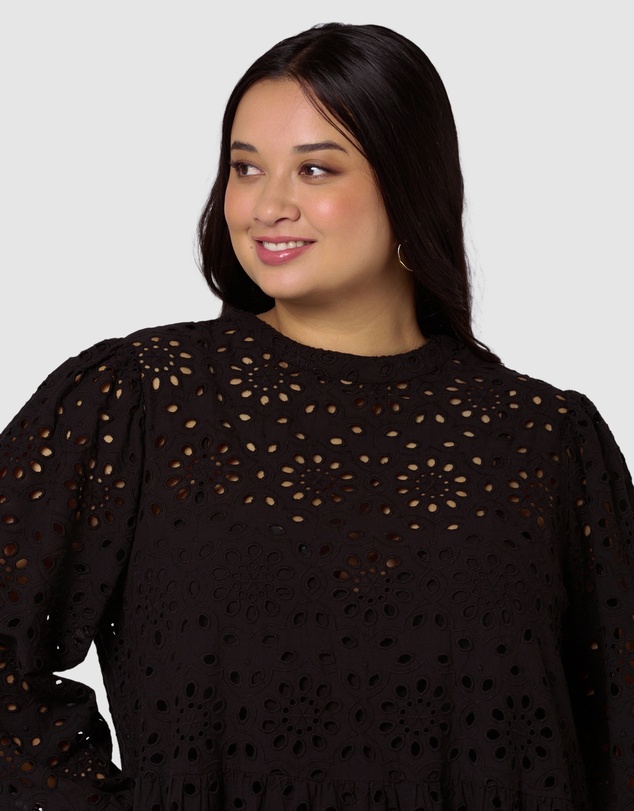 Something 4 Olivia - Millie Broderie Mini Dress