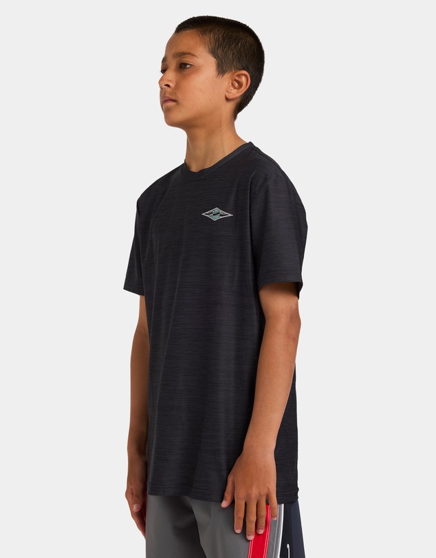 Billabong - Boys 8 to 16 Boys Diamond Shoreline Loose Fit Short Sleeve Rashguard