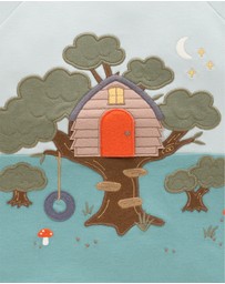 Purebaby - Tree House Thick Long Sleeve Tee -Kids-Babies