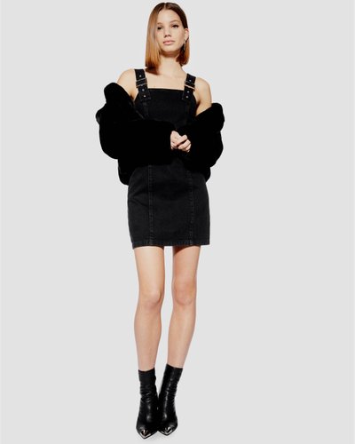 Buckle Strap Denim Dress