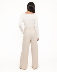 Petal & Pup - Dean Linen Pants - Beige