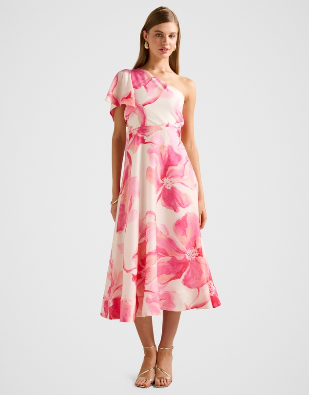 Forever New - Mattea One Shoulder Midi Dress