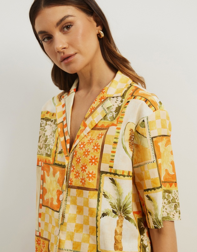 Atmos&Here - Paradise Linen Blend Shirt