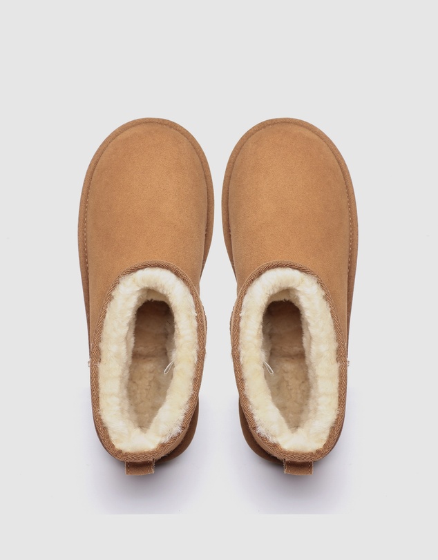EVERAU - Australian Shepherd Ugg Mini Classic Suede Cow Suede Upper UGG Boots