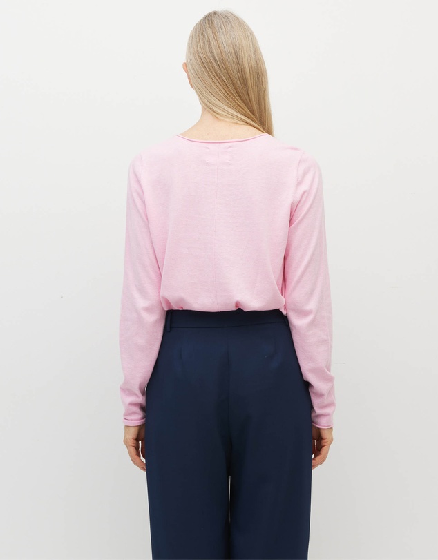 JH Lounge - JHL Crew L/S T (Fine Cotton Cashmere) Candy Marle