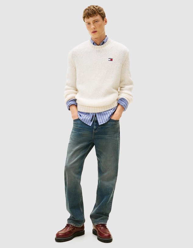 Tommy Jeans - Regular Cosy Texture Badge Sweater
