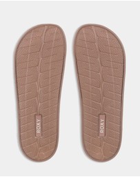 Roxy - Womens Slippy Knit Slides
