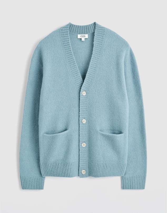 COS - Brushed-Wool V-Neck Cardigan