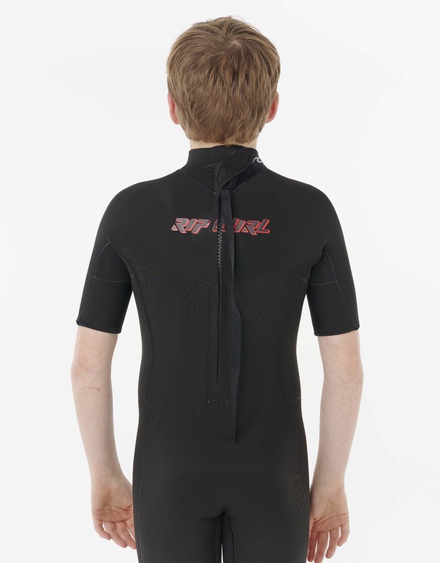 Rip Curl - Boys Dawn Patrol Short Sleeve 2mm Back Zip Spring Suit Wetsuit
