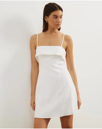 Atmos&Here - Bella Linen Blend Mini Dress