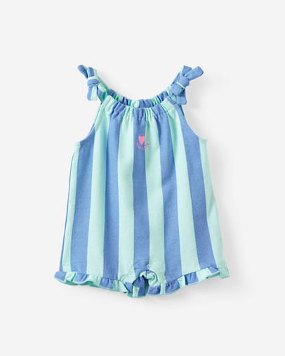 SEAGLASSBLUE BONNET STRIPE