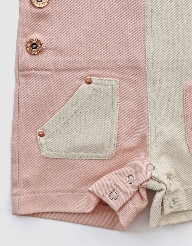 WITH LOVE FOR KIDS - Everett Short Denim Overalls - Babies - Kids