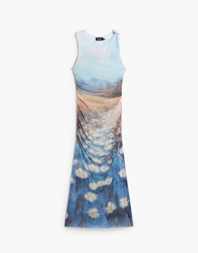Desigual - Draped dress water lilies