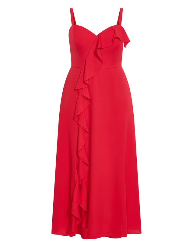 City Chic - Catalina Ruffle Maxi Dress