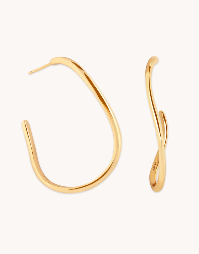Astrid & Miyu - Infinite 18ct Gold Plated Hoops