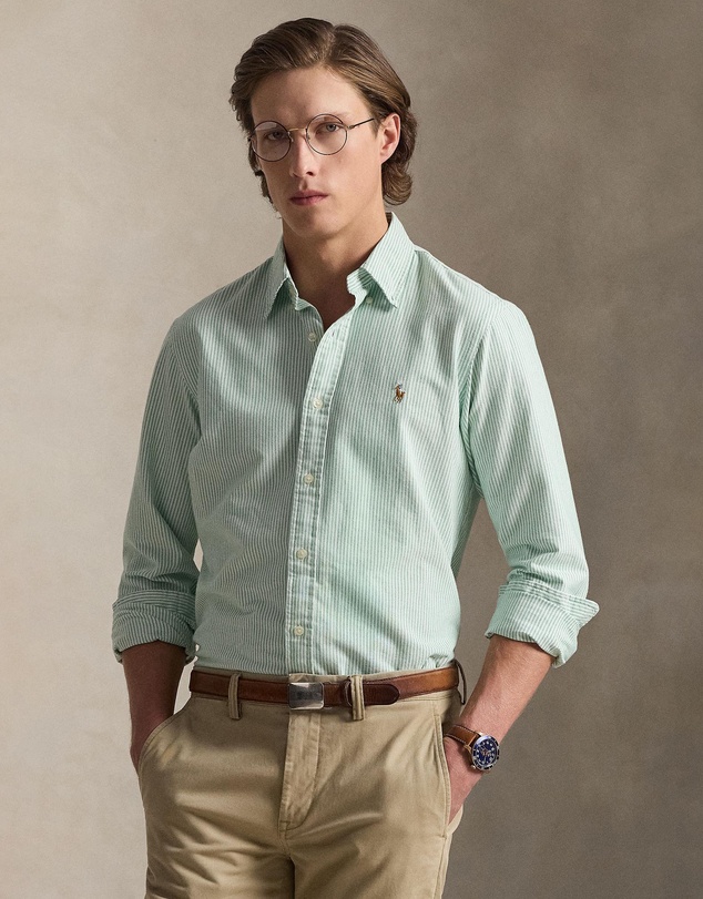 Polo Ralph Lauren - Custom Fit Striped Oxford Shirt - ICONIC EXCLUSIVE