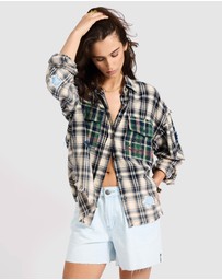 ONE TEASPOON - Flannel Star Studded Shirt