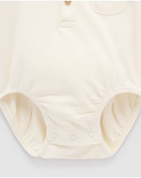 Purebaby - Polo Bodysuit -Kids-Babies