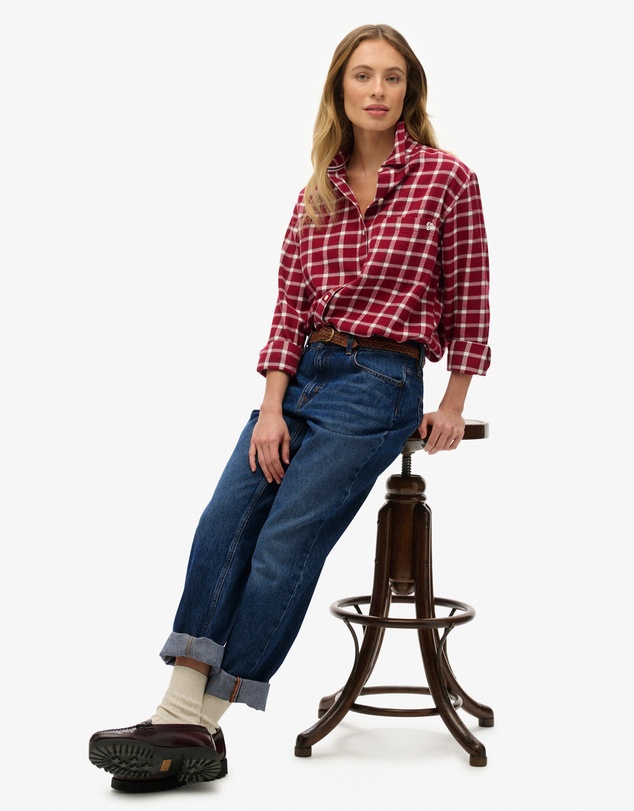 Superdry - Check Flannel Boyfriend Shirt