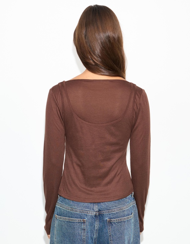 Dazie - Harlow Long Sleeve Layered Top