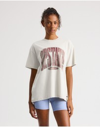 Upstate - Thrive Tee - Ivory Collegiate