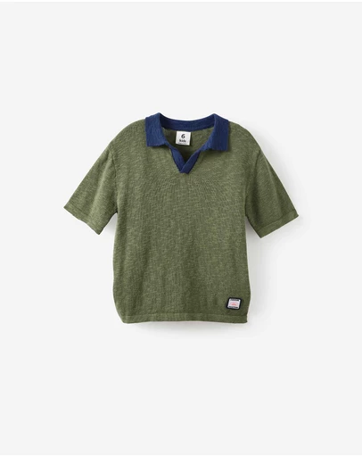 Cotton On Kids - Oversized Colour Block Knit Polo