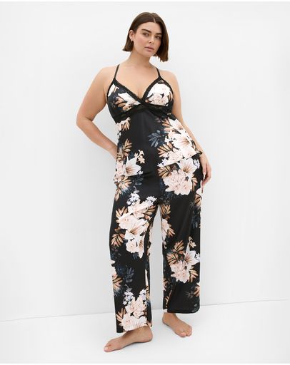 Black Floral Print