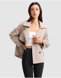 Belle & Bloom - I'm Yours Wool Blend Peacoat