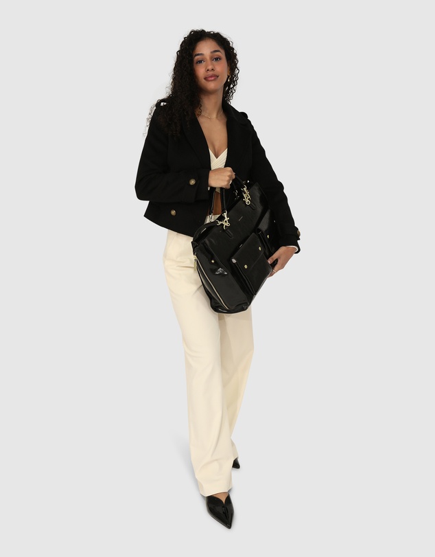 Belle & Bloom - Better Off Military Peacoat - Black