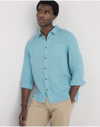 Seasalt - Seasalt Cornwall Teal Curator Shirt