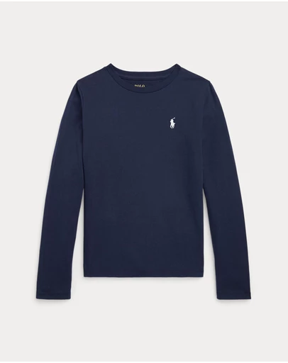 Polo Ralph Lauren - Cotton Jersey LS Tee - ICONIC EXCLUISVE - Teens