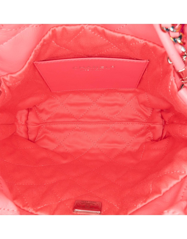 Chanel - Pre-Loved Mini Shiny Calfskin Rainbow Hardware 22 Bag
