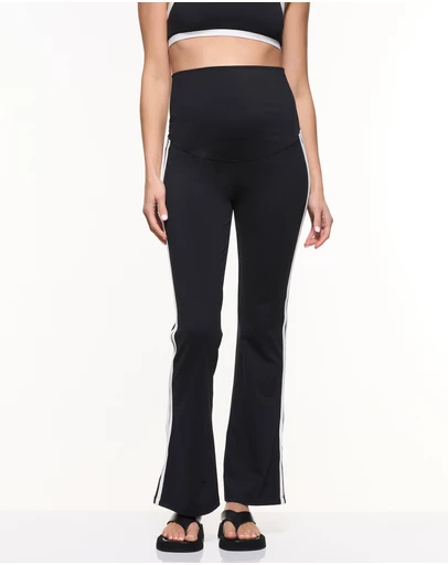 Soon Maternity - Straight Flare Side Stripe Leggings