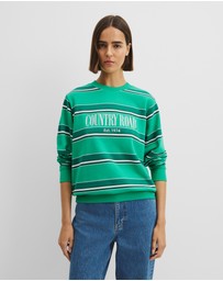 Country Road - Australian Cotton Stripe Heritage Sweat