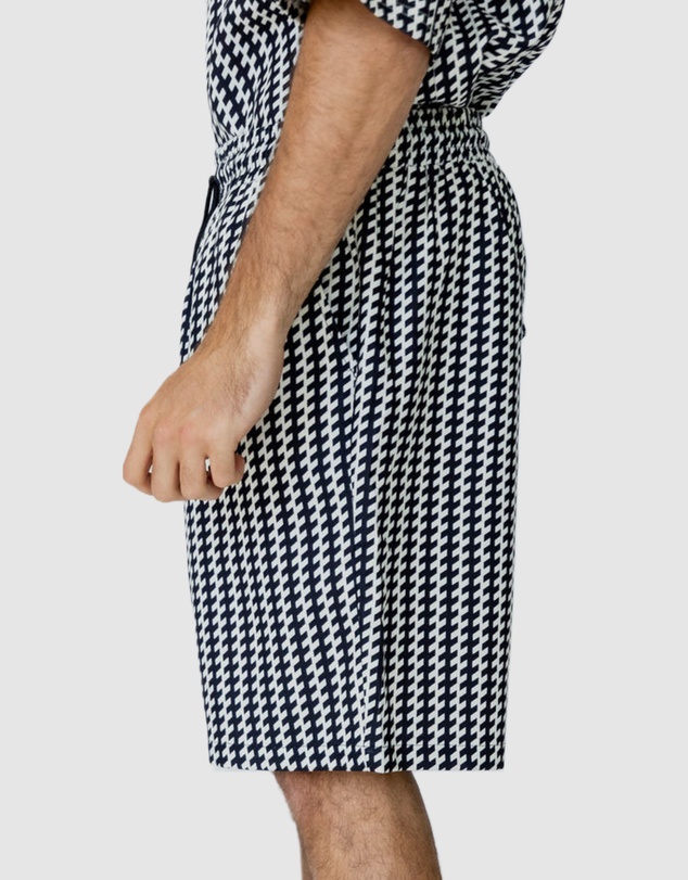 Justin Cassin - Mulholland Print Tie Shorts