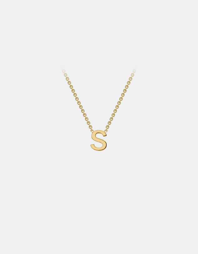Zoe Olivia - 9K Gold Initial S Necklace