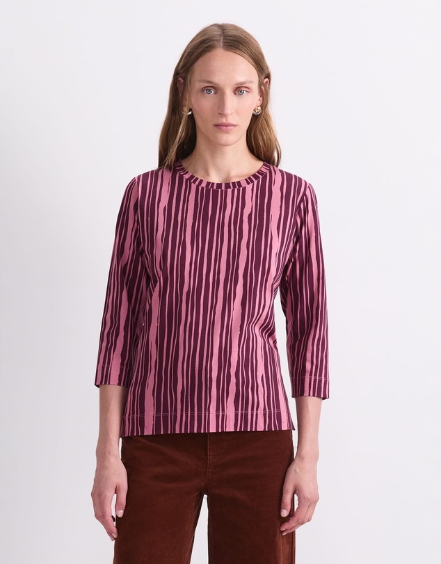 Sportscraft - Stripe Print Mercerised Tee