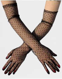 High Heel Jungle - Point d’Esprit Tulle Opera Gloves