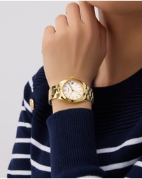 GUESS - Guess Alice Ladies Gold Tone Date Watch