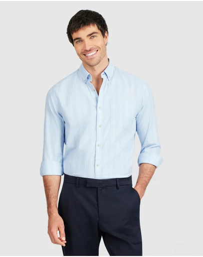 Tarocash - Stripe Oxford Easy Care Shirt