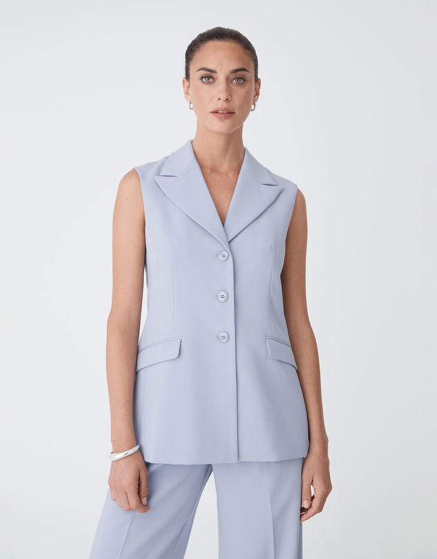 Forcast - Nikki Long Collared Vest