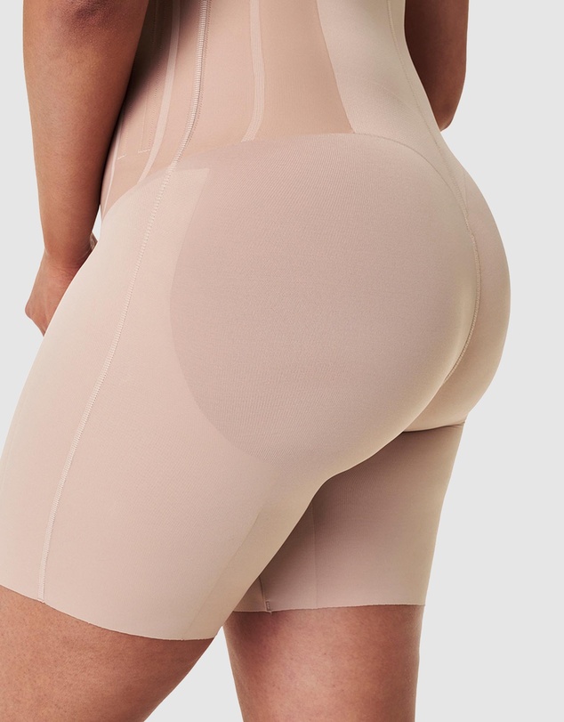 Spanx - TotalContour-Open-Bust Mid-Thigh Bodysuit