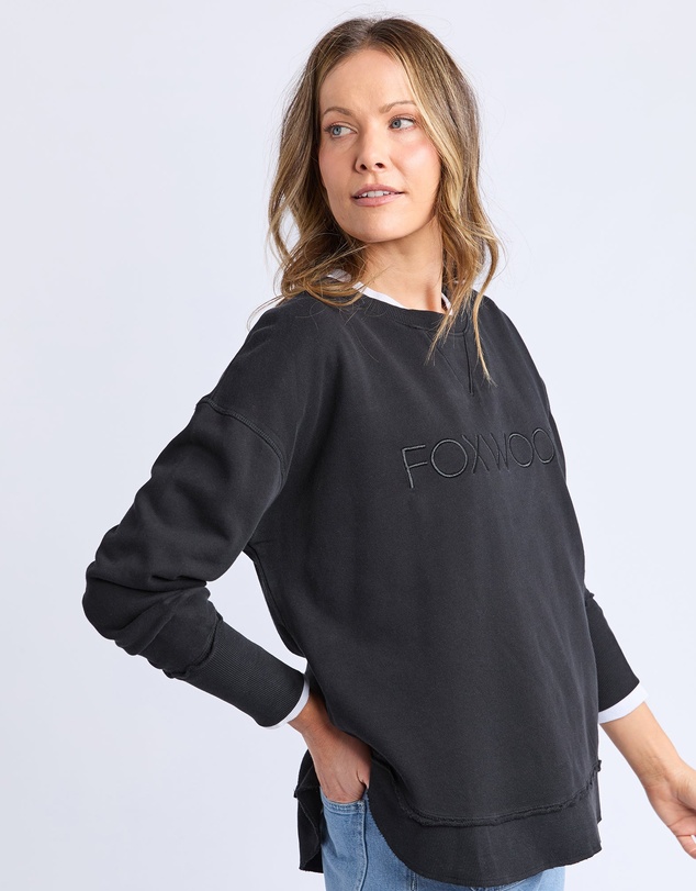 Foxwood - Simplified Crew Black On Black
