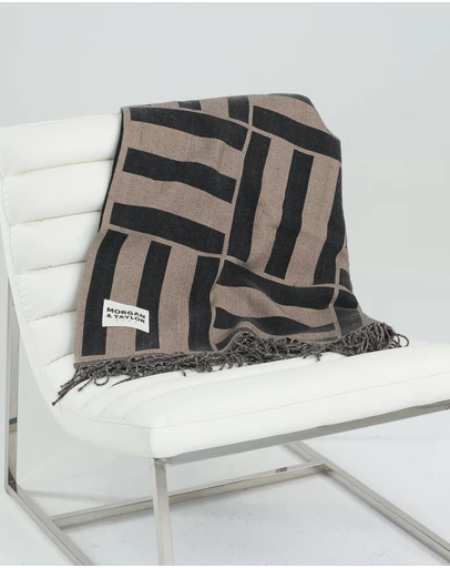 Morgan & Taylor - Anise Throw Blanket in Black