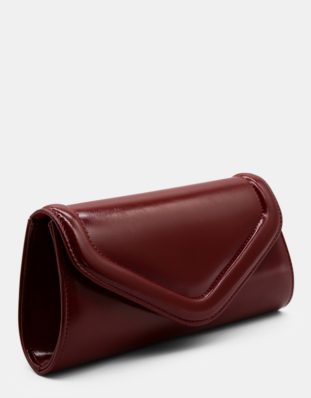 Morgan & Taylor - Cleo Clutch in Burgundy Red