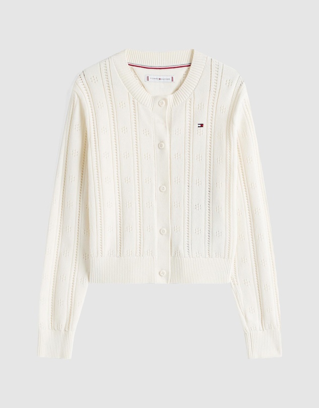 Tommy Hilfiger - Pointelle Relaxed Cardigan - Teens