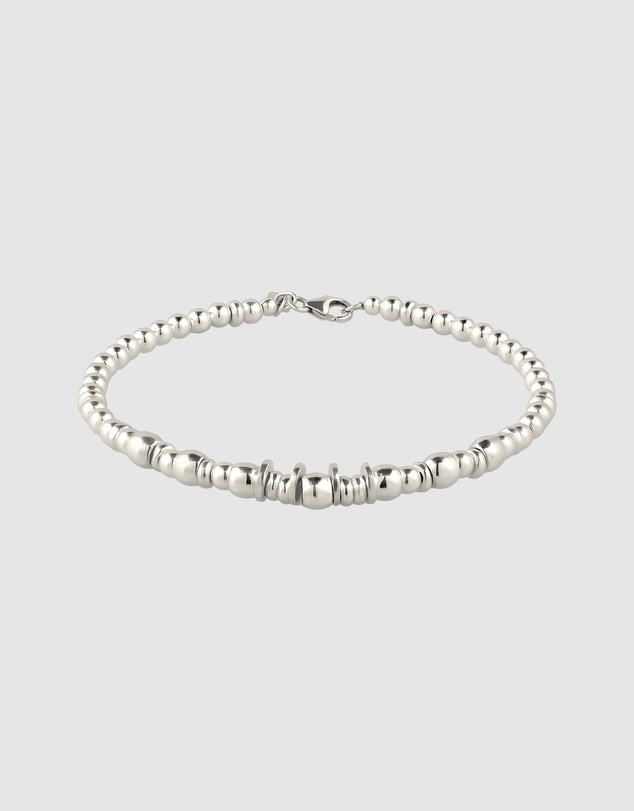 Kuzzoi - ICONIC EXCLUSIVE - Silver Bead Bracelet in 925 Sterling Silver