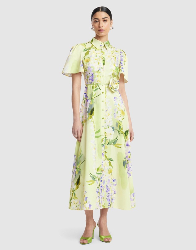 LEO LIN - Bianca Short Sleeve Midi Dress