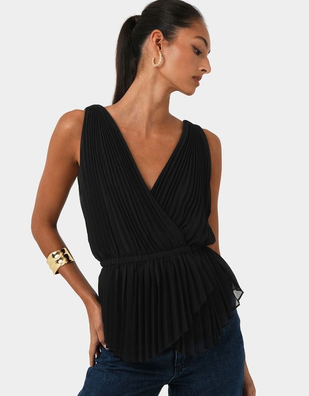 Forcast - Arina Pleated Top