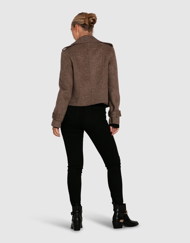 Belle & Bloom - Better Off Military Peacoat